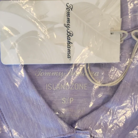 Tommy Bahama Light Purple Polo Shirt - Picture 2 of 4